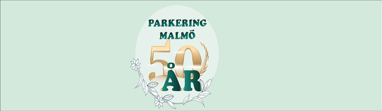 Emblem Parkering Malmö 50 år